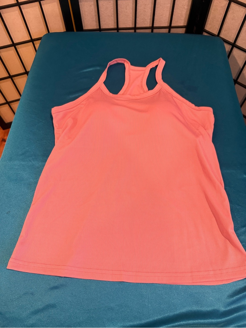 Women’s pink ribbed Racerback Tank Top (G3)